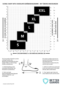 Size Chart for the BetterGuards